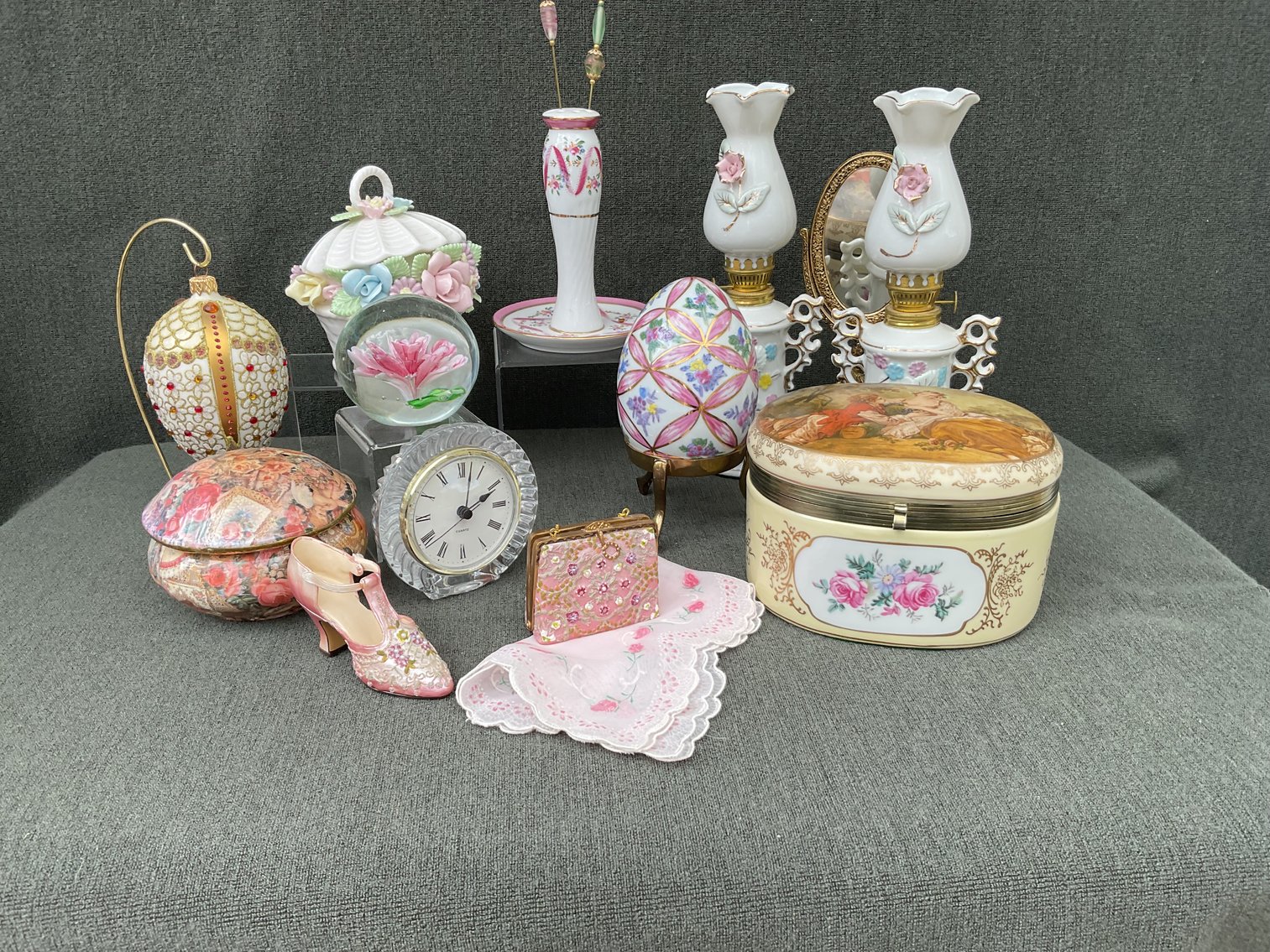 Image for Hat Pin Holder and Decor Lot