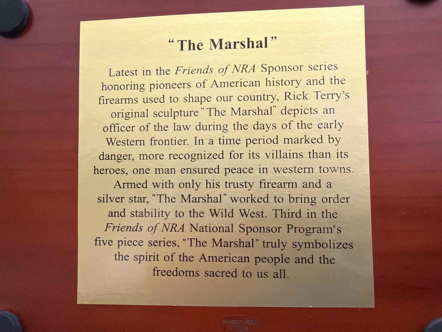 Image for NRA 2004 The Marshal