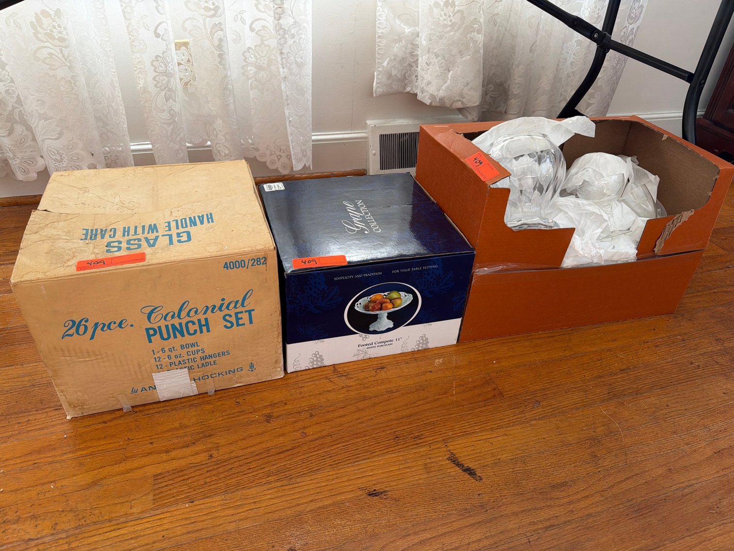 Image for Three boxes of glassware