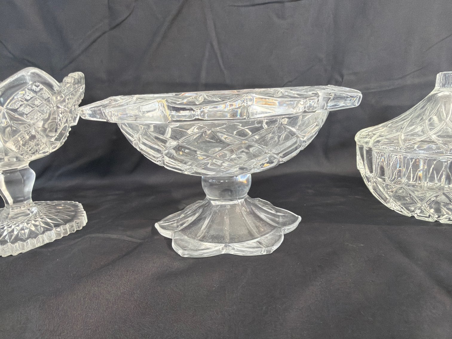 Image for Four pressed glass bowls