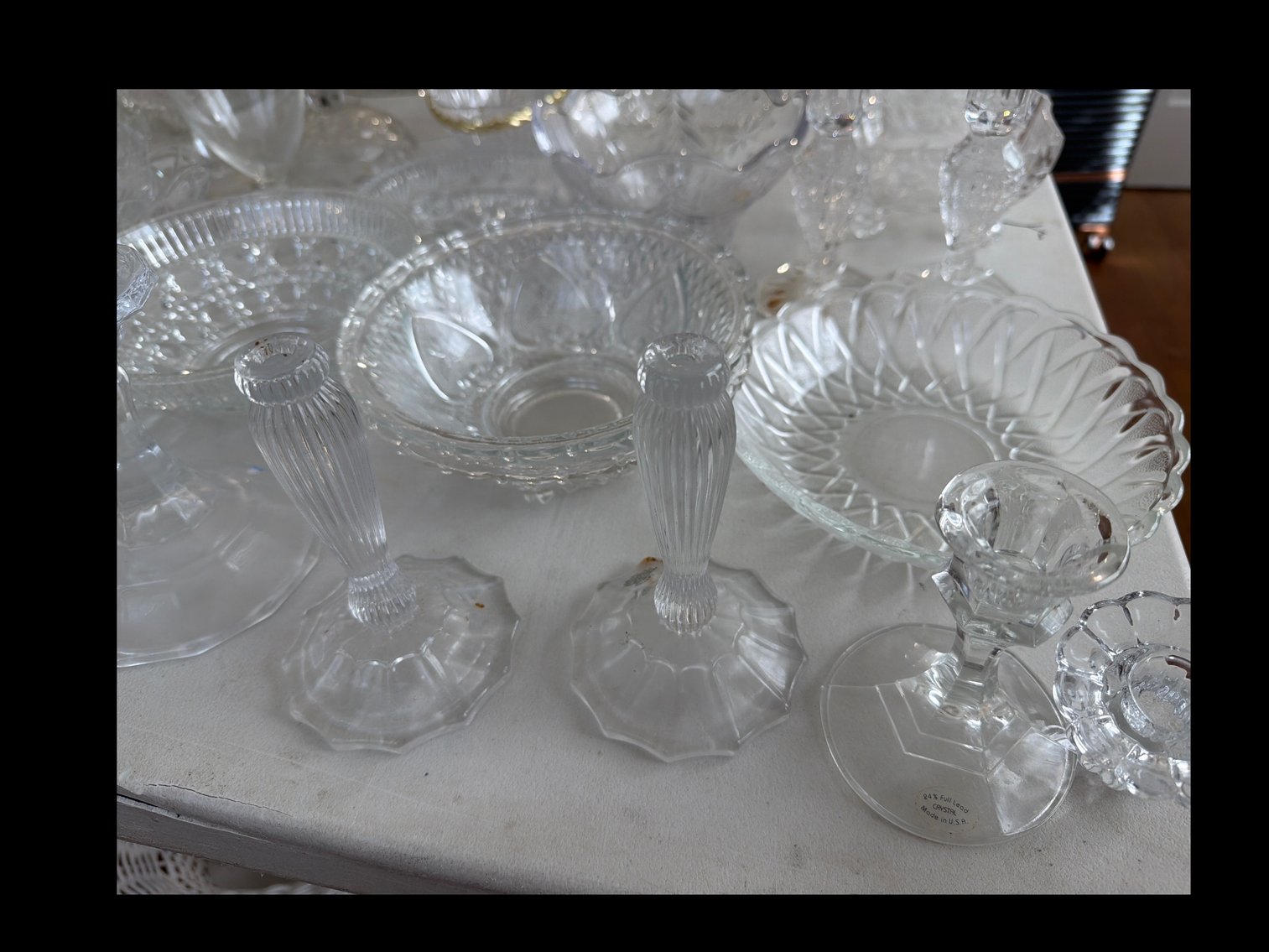 Image for A assorted glassware