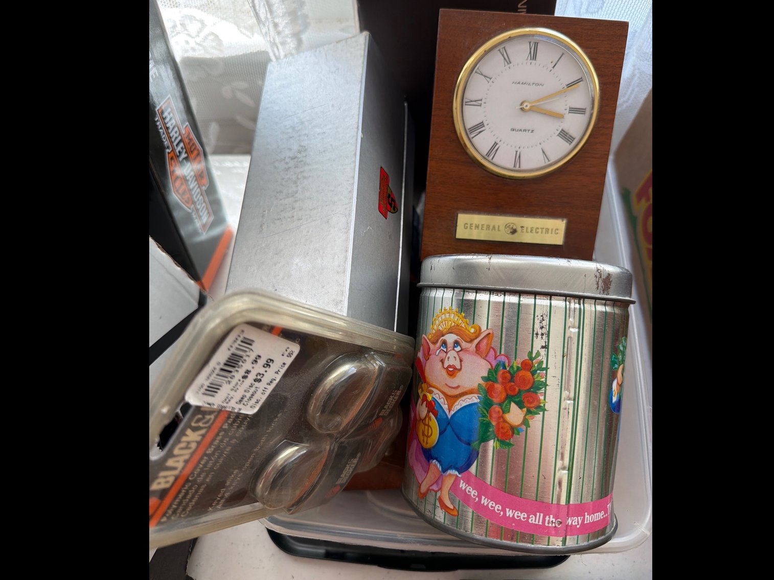 Image for Miscellaneous items, old marbles, and cigarette tins
