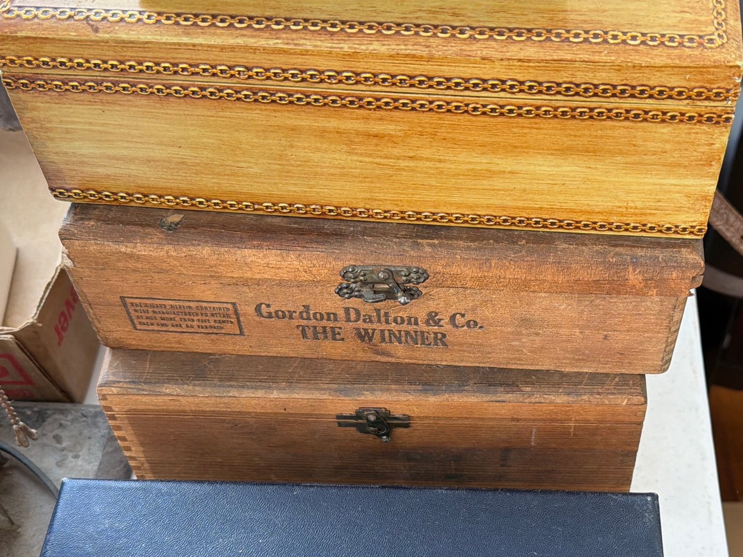 Image for Miscellaneous vintage items cameras, and wooden boxes