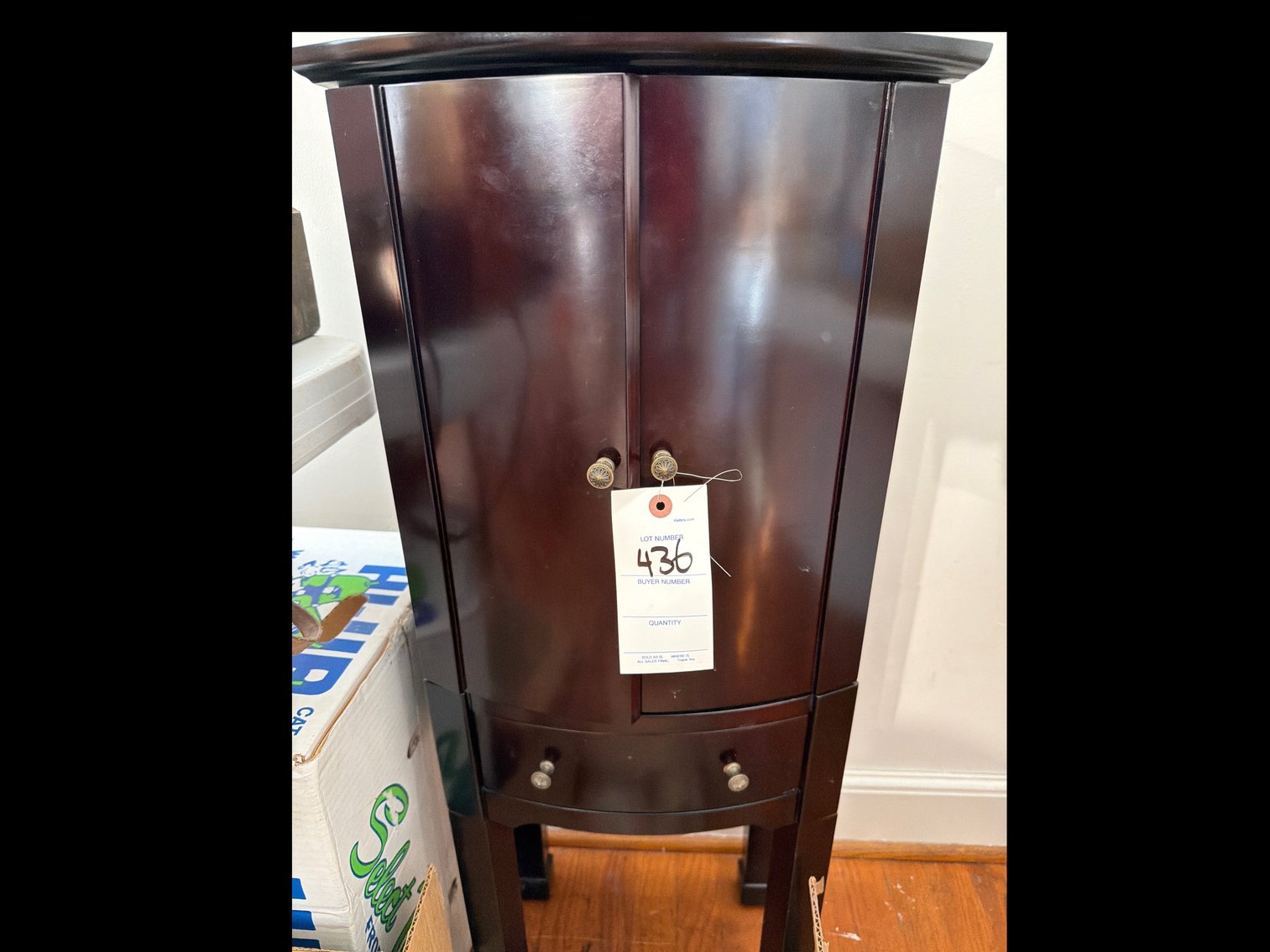 Image for Jewelry cabinet with contents