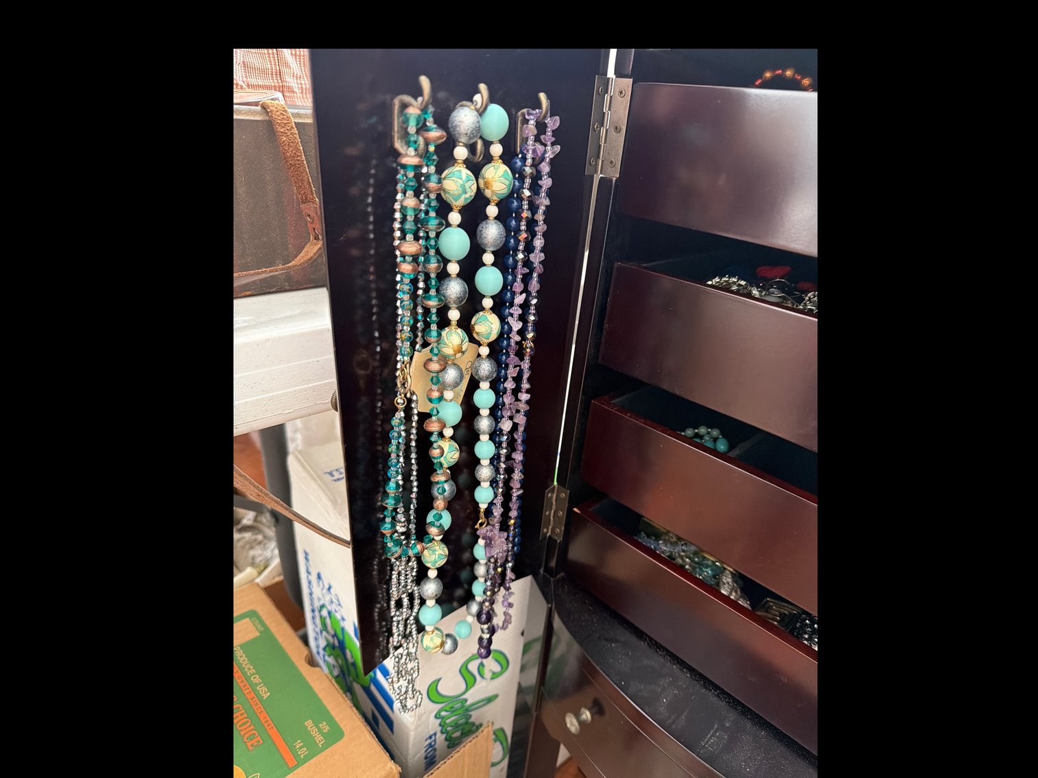 Image for Jewelry cabinet with contents
