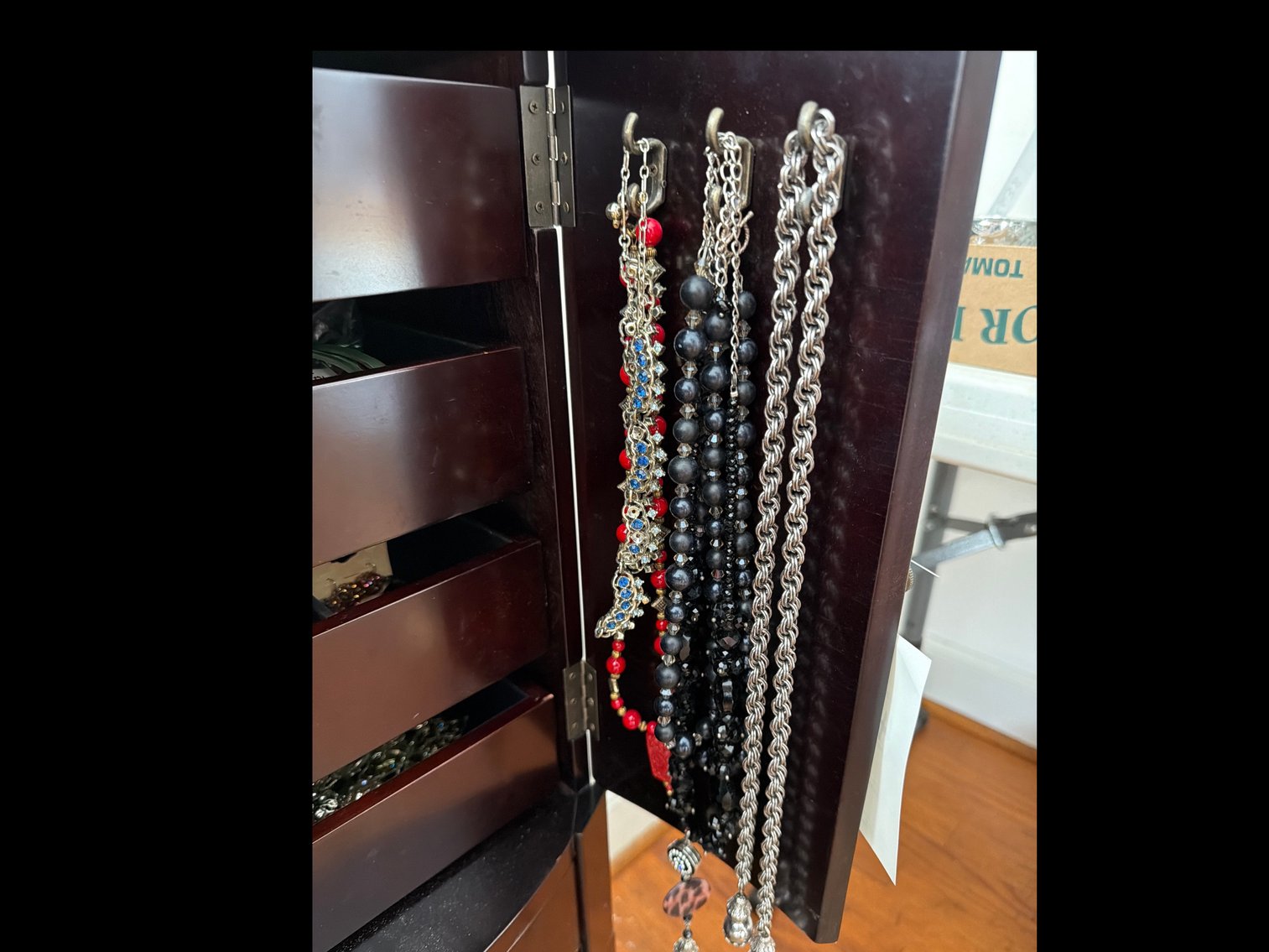 Image for Jewelry cabinet with contents