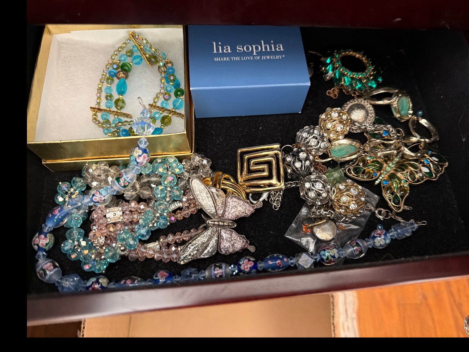 Image for Jewelry cabinet with contents