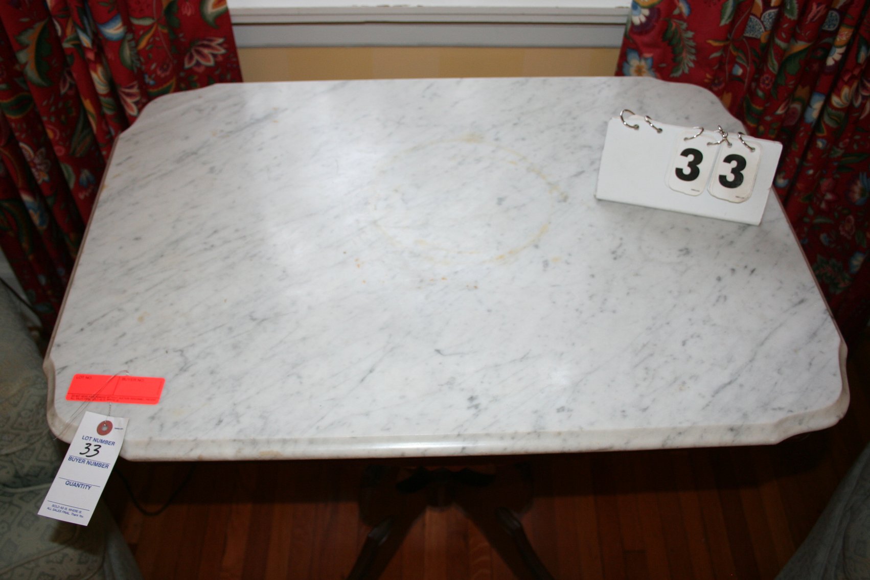 Image for Parlor Table Eastlake Walnut with Marble Top  