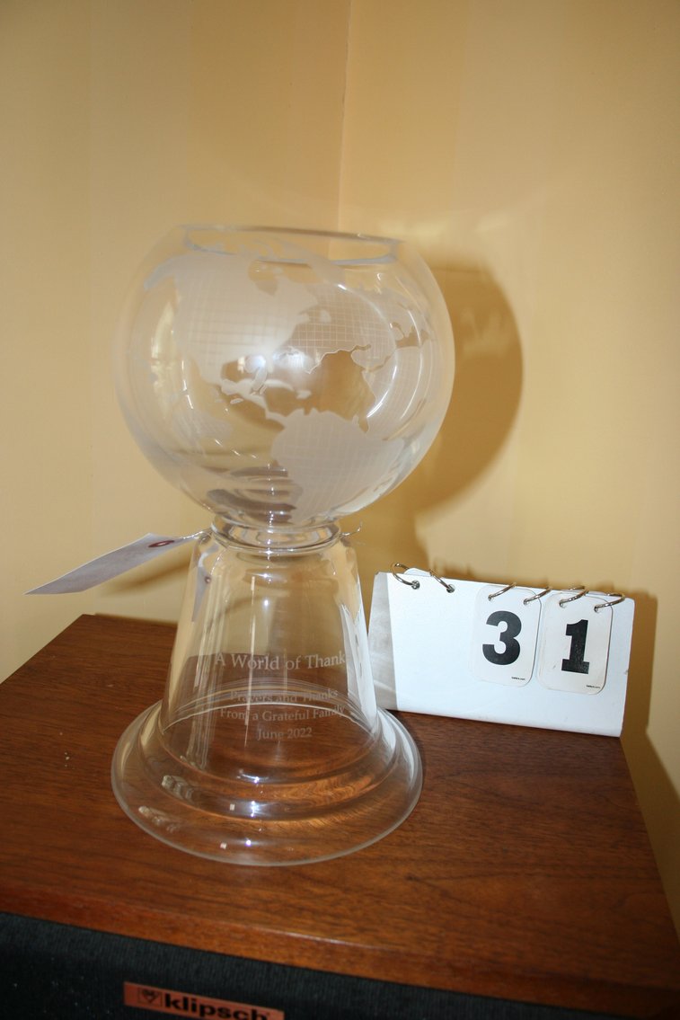 Image for Crystal World Globe Bowl & Stand