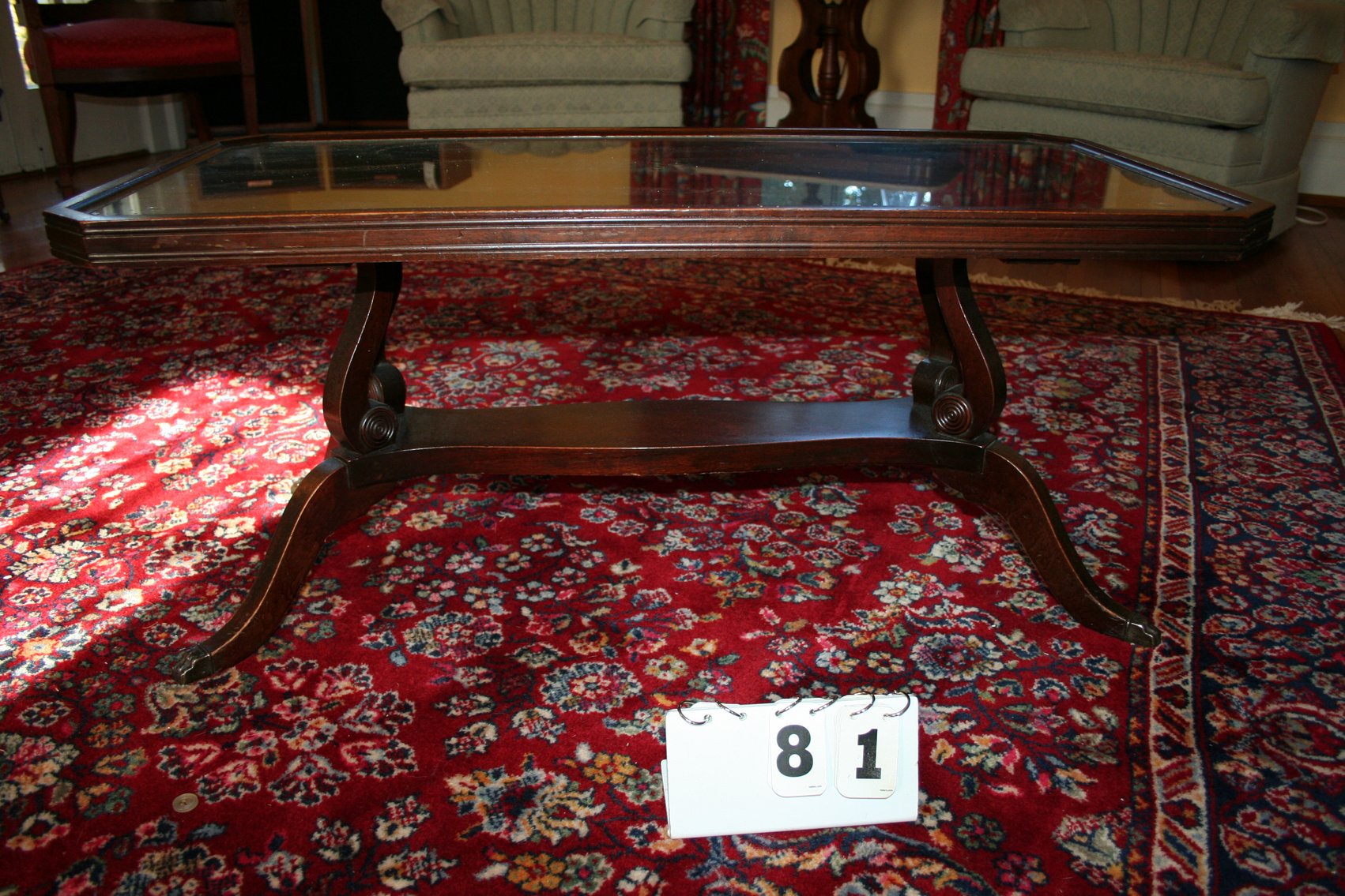 Image for 1930's Duncan Phyfe Mahogany Coffee Table