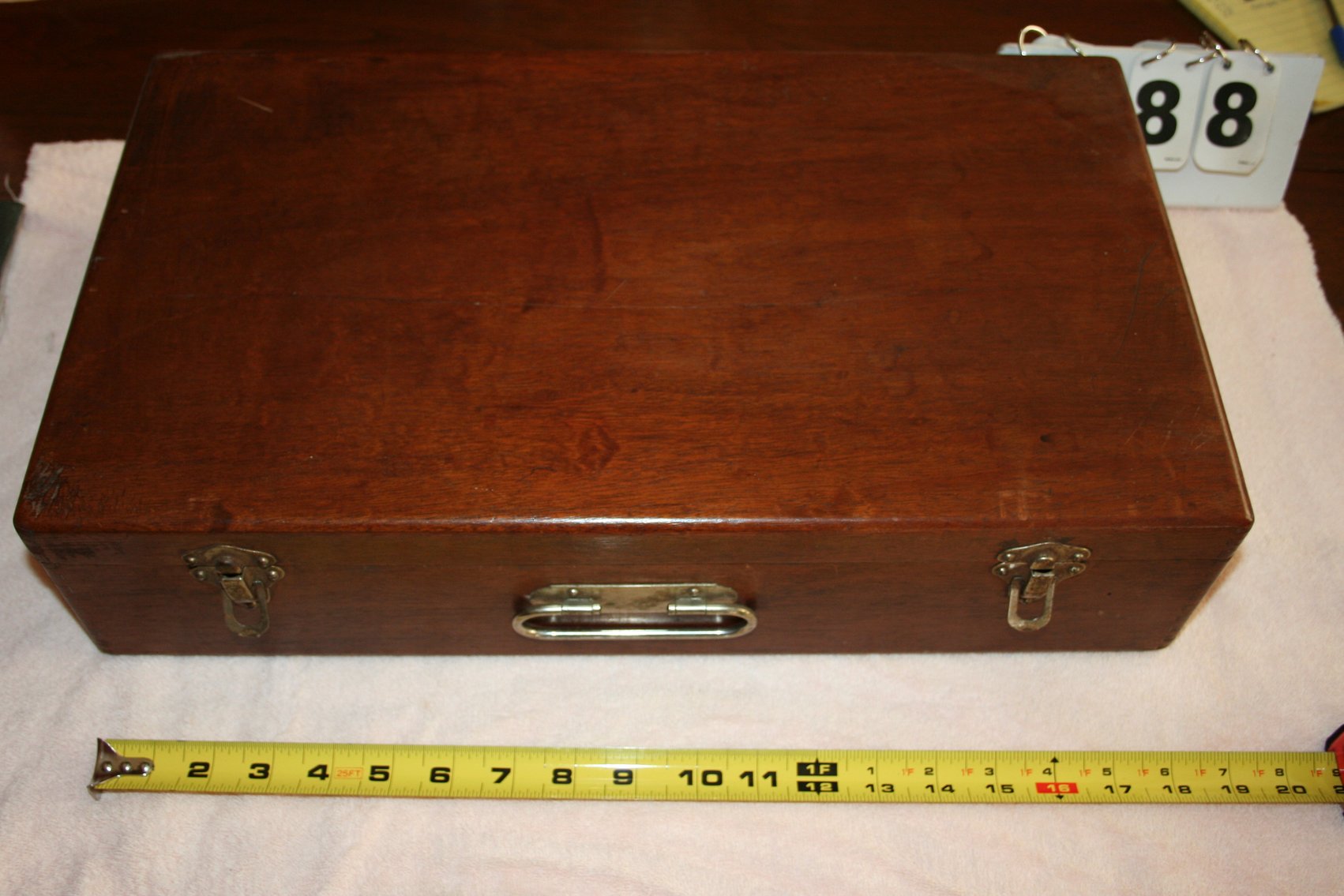 Image for Antique Walnut Box  Dovetailed Details