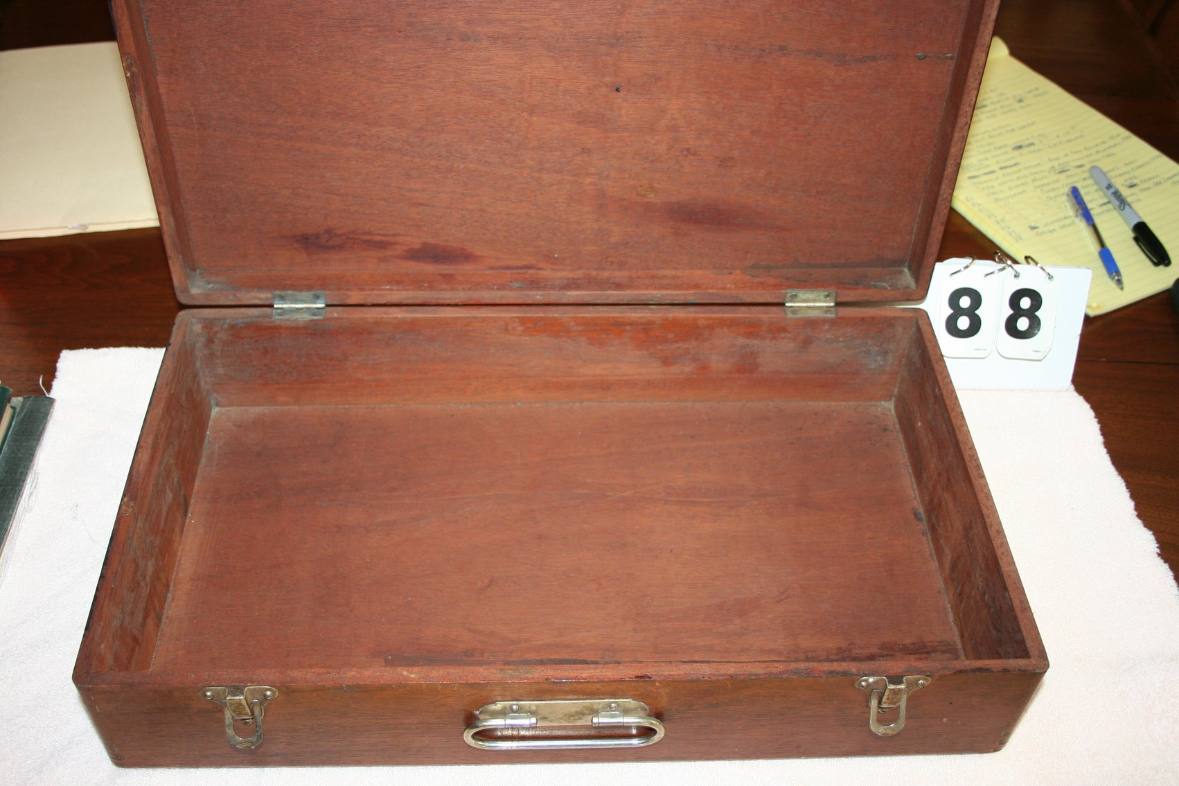 Image for Antique Walnut Box  Dovetailed Details