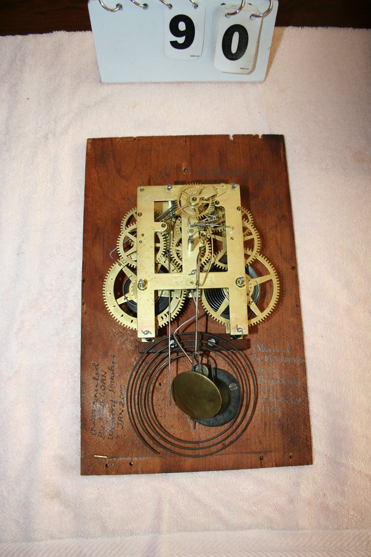 Image for Walnut Case Clock  Dated 1849   