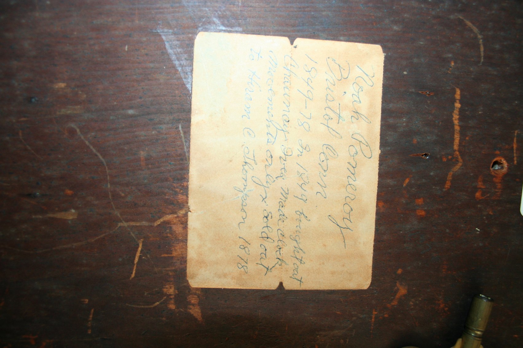 Image for Walnut Case Clock  Dated 1849   