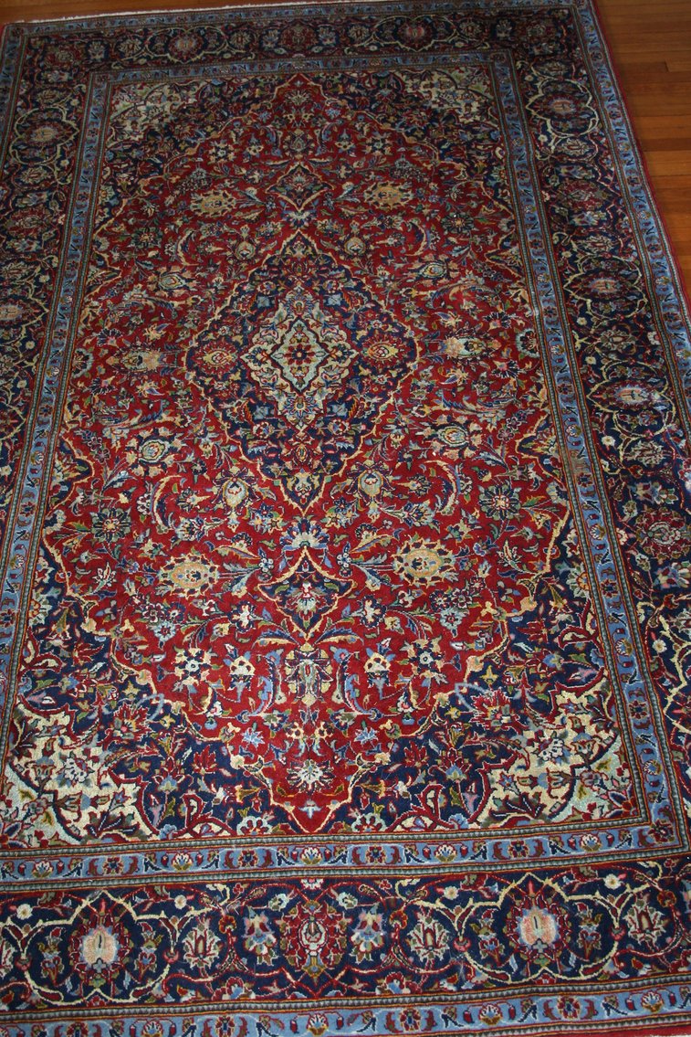 Image for Kashan Persian Rug   Hand Knotted   54