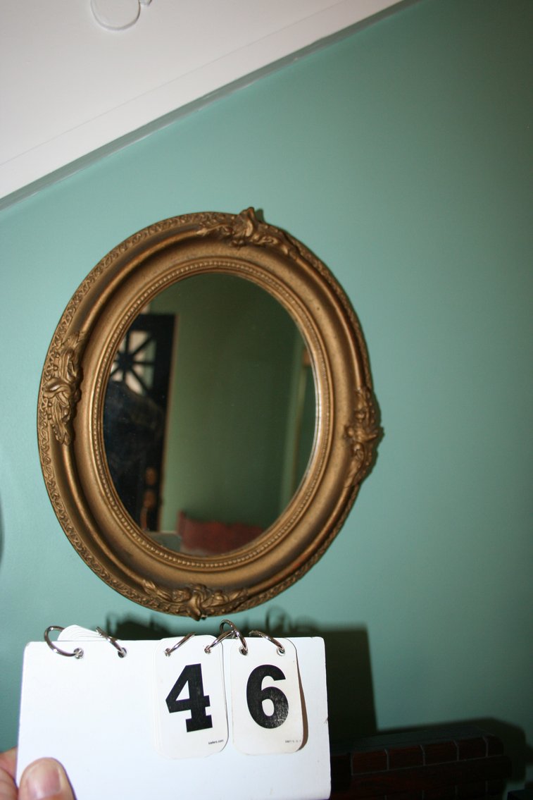 Image for Antique Oval Mirror   14