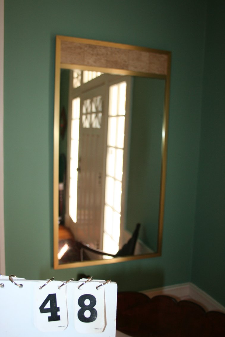 Image for Wall Mirror, Gold Metal Frame   42