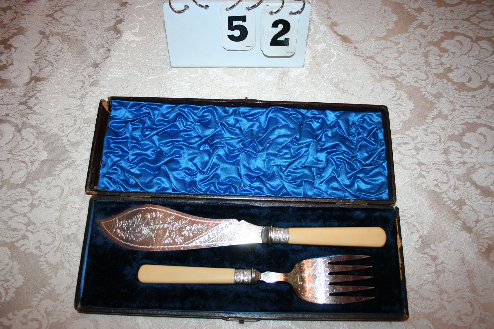 Image for English Silver Fish Set   Circa 1890