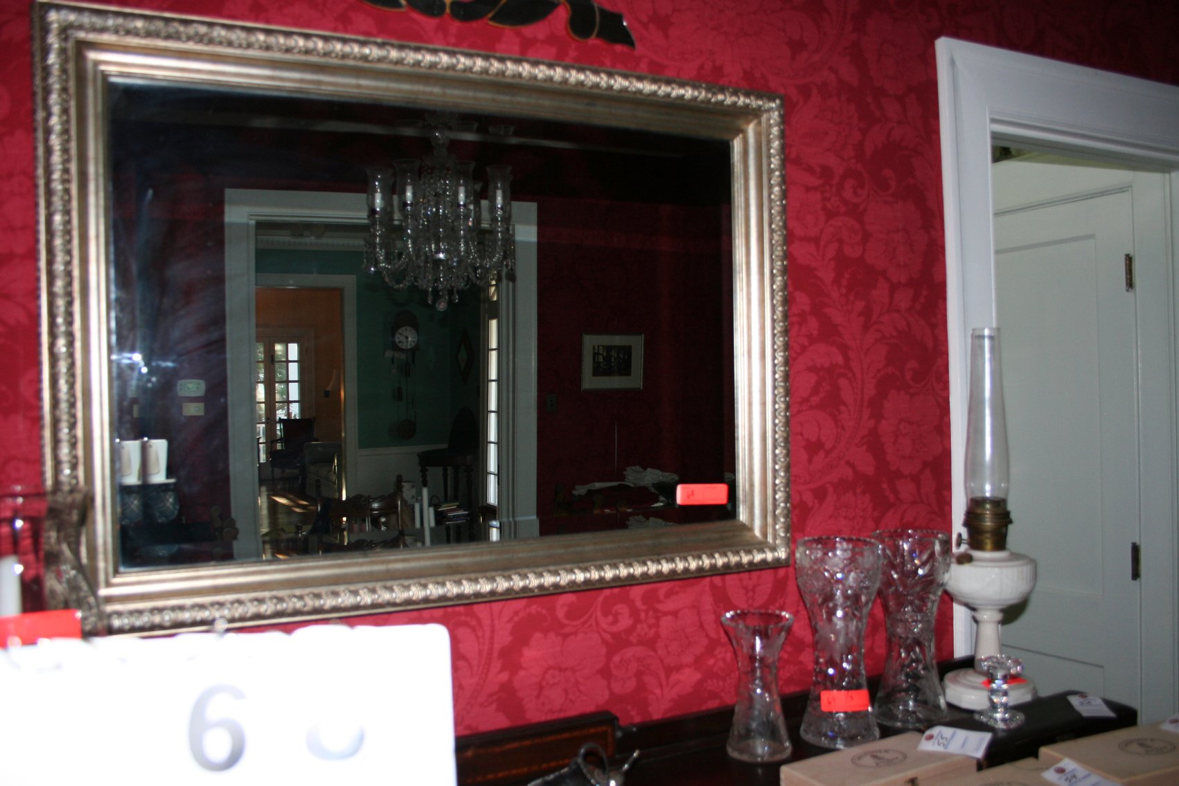 Image for Gold Framed Beveled Mirror  43