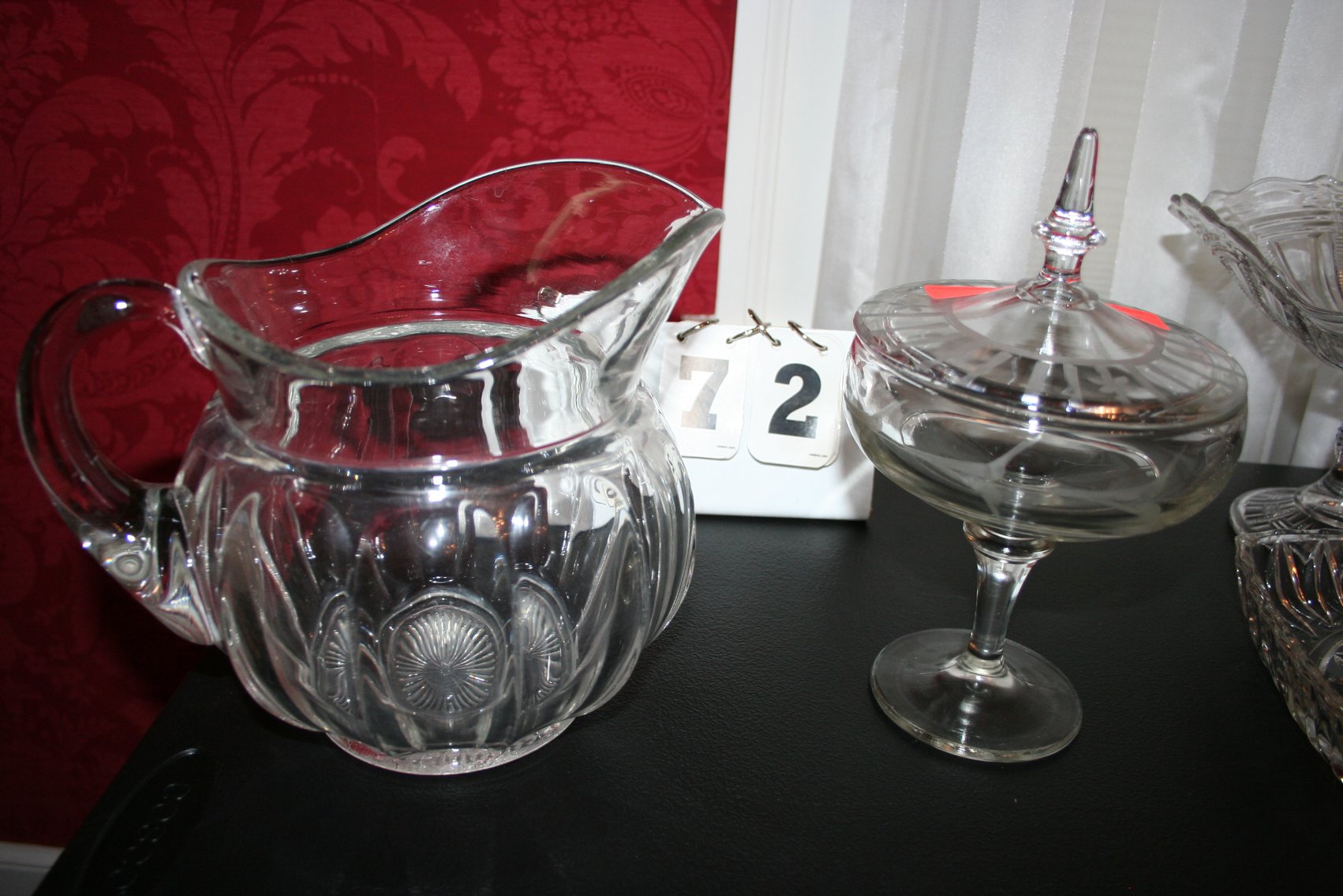Image for Antique Water Pitcher and Candy Dish