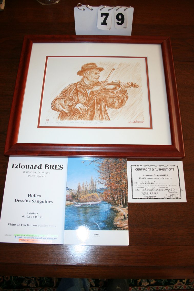 Image for Original Lithograph  Signed E Bres  
