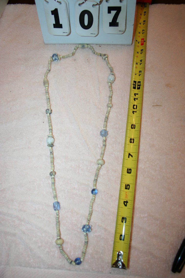 Image for Vintage Stone and Glass Beaded Necklace
