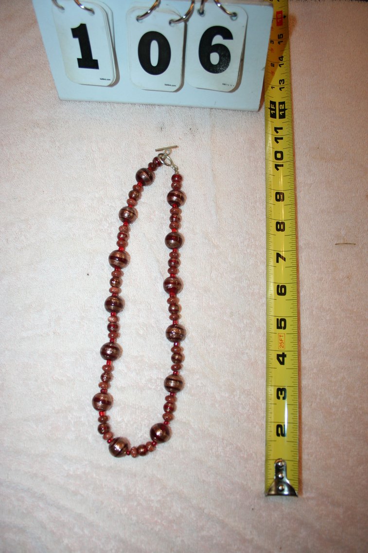 Image for Vintage Glass Beaded Necklace