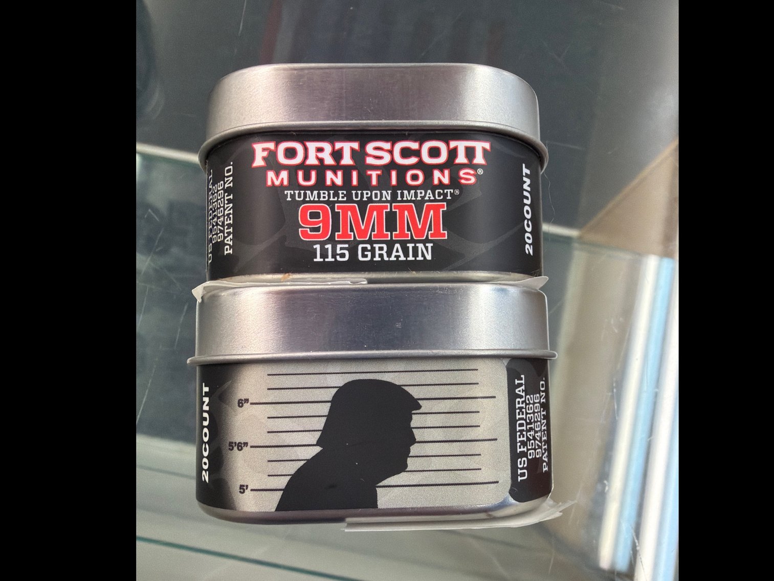 Image for 9MM 115Gr Tumble Upon Impact (Trump Tin)