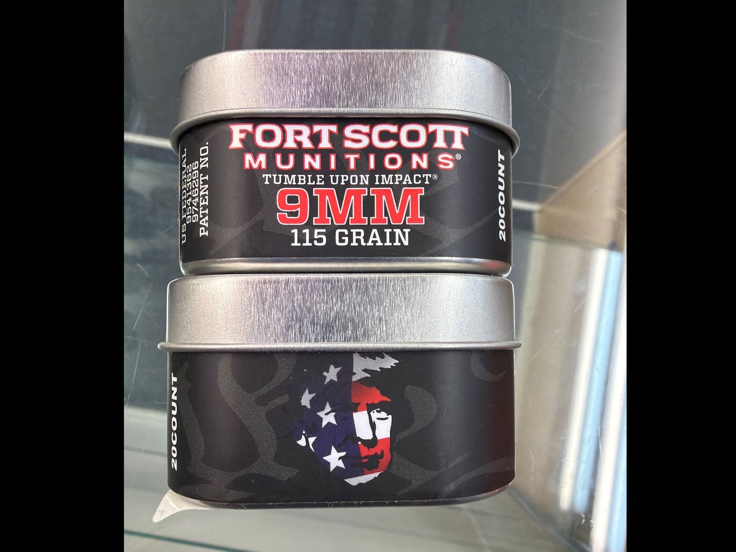 Image for 9MM 115Gr Tumble Upon Impact (Trump Tin)