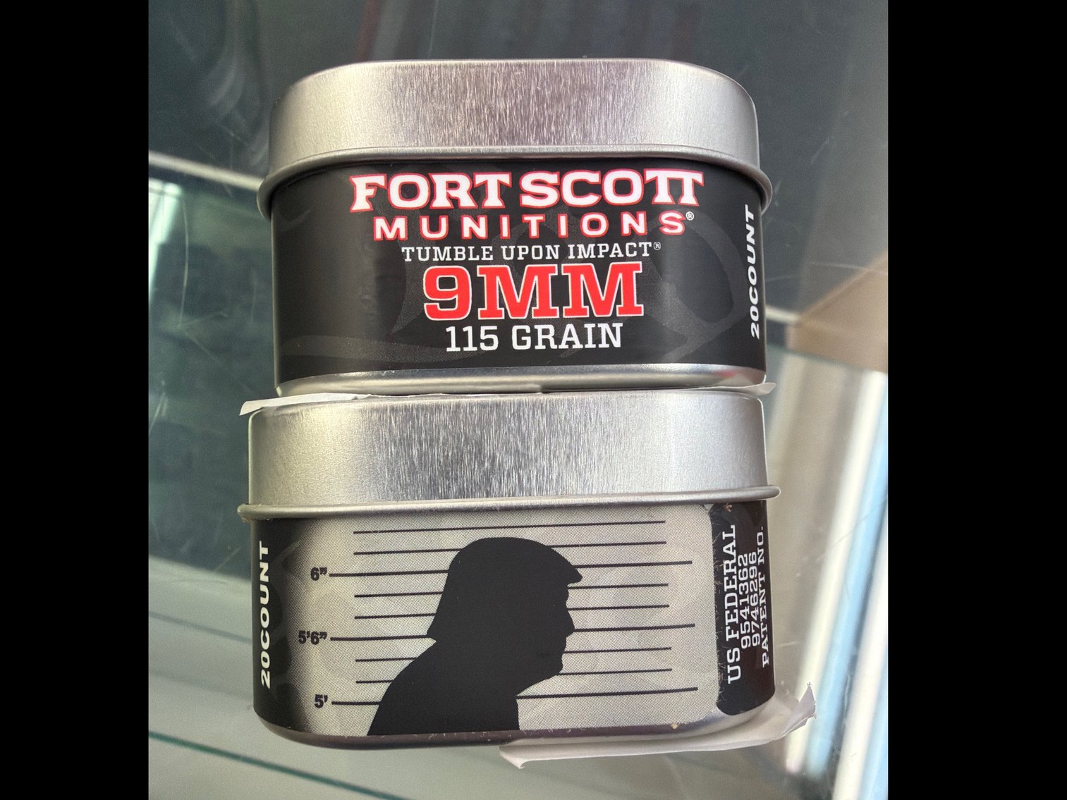 Image for 9MM 115Gr Tumble Upon Impact (Trump Tin)