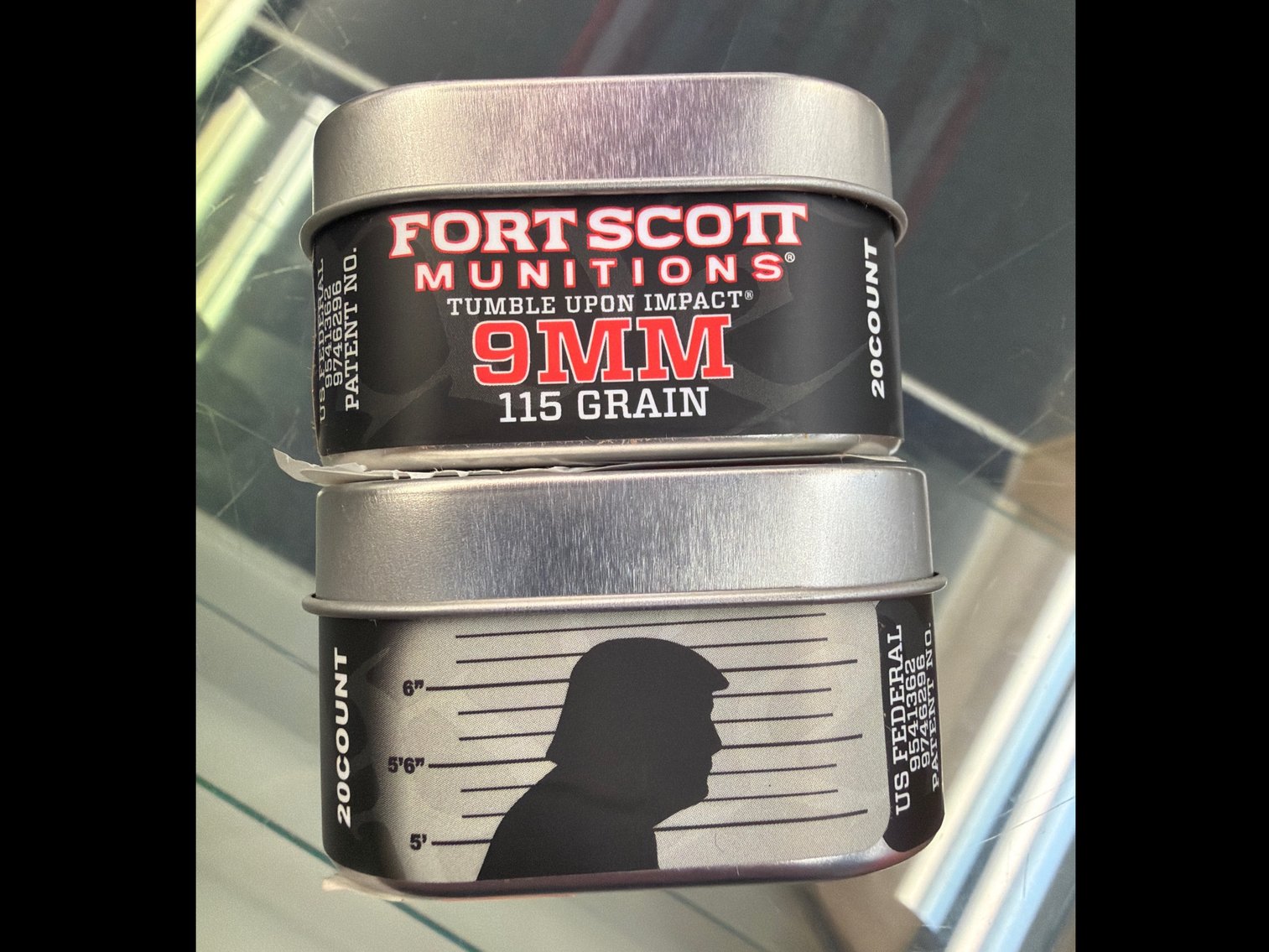 Image for 9MM 115Gr Tumble Upon Impact (Trump Tin)