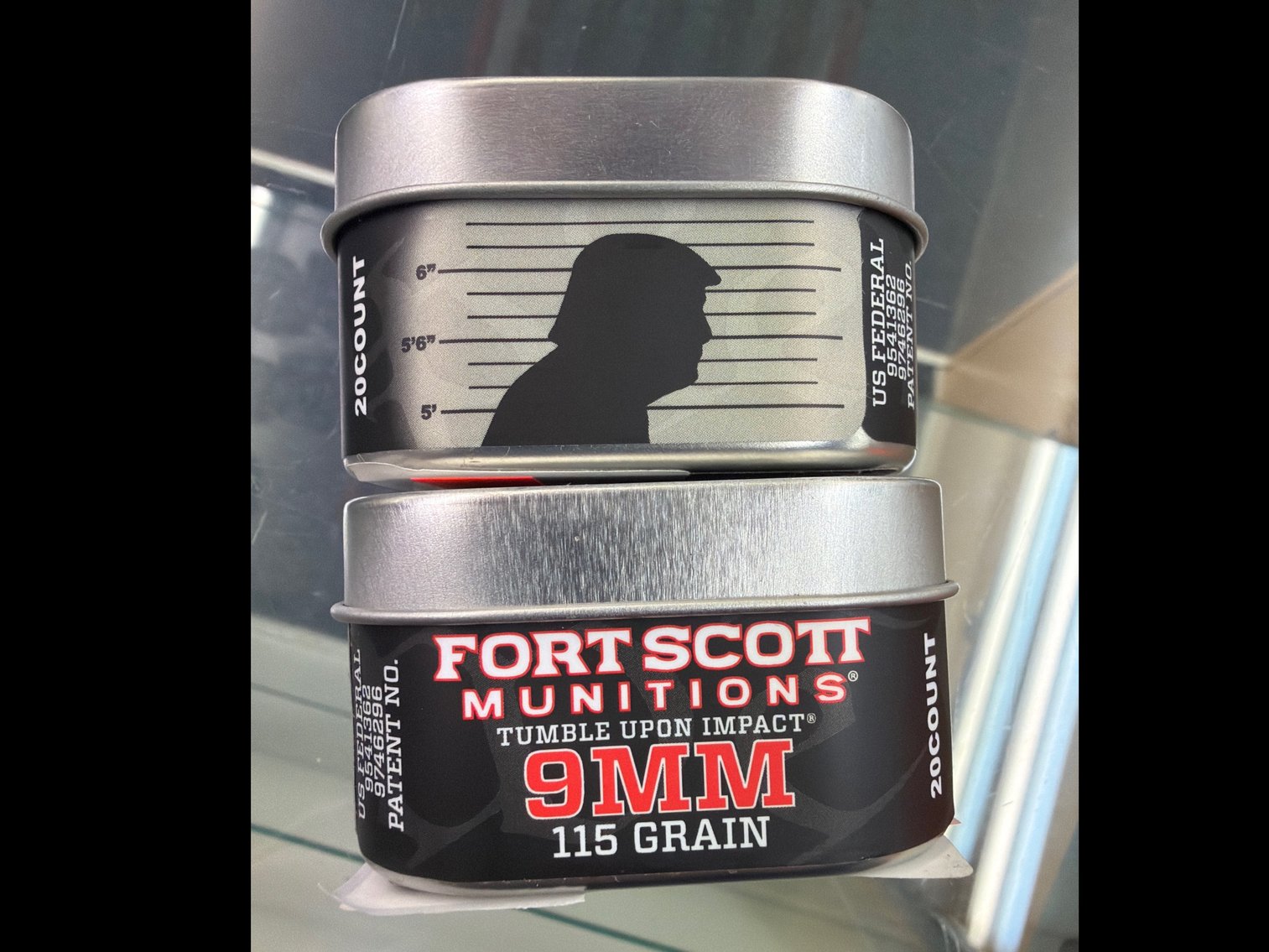 Image for 9MM 115Gr Tumble Upon Impact (Trump Tin)