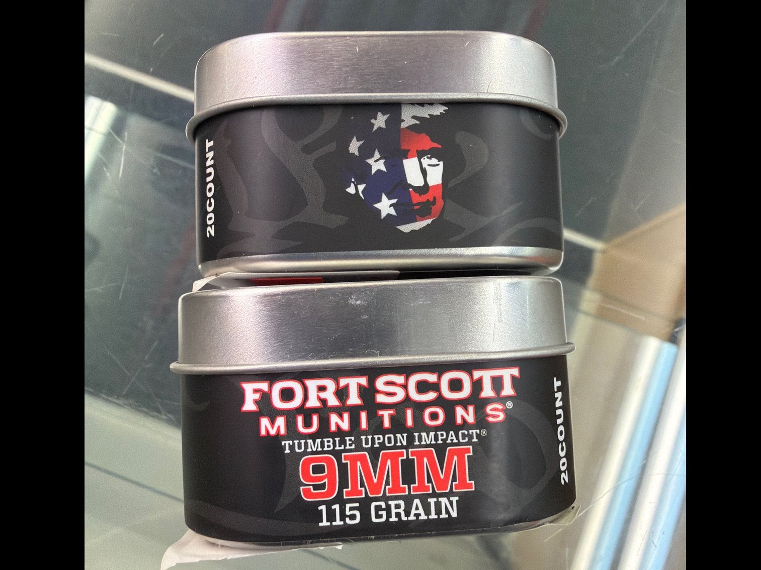 Image for 9MM 115Gr Tumble Upon Impact (Trump Tin)