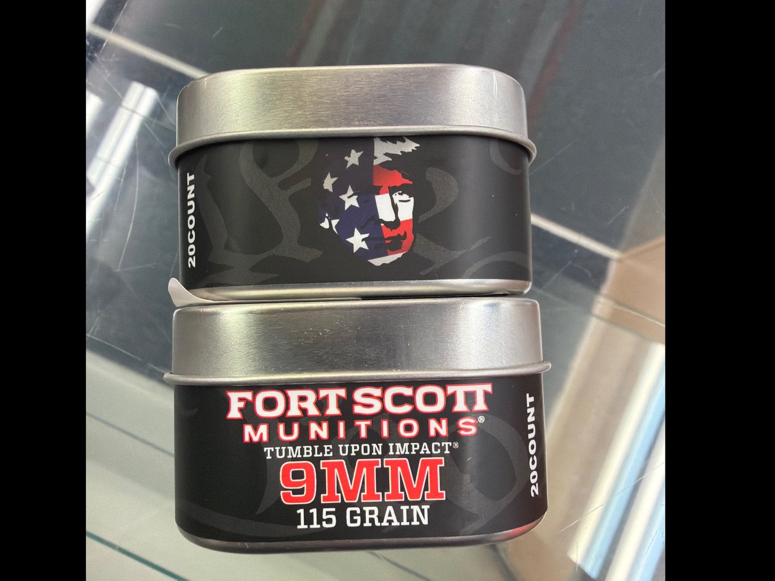 Image for 9MM 115Gr Tumble Upon Impact (Trump Tin)