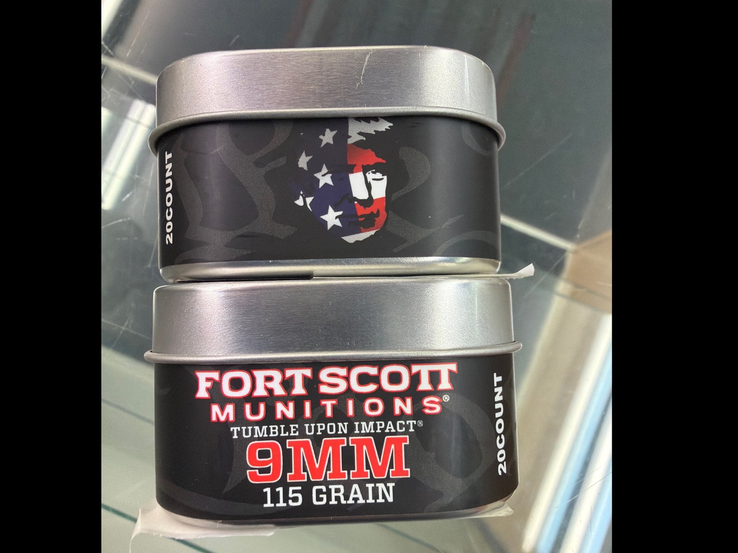 Image for 9MM 115Gr Tumble Upon Impact (Trump Tin)