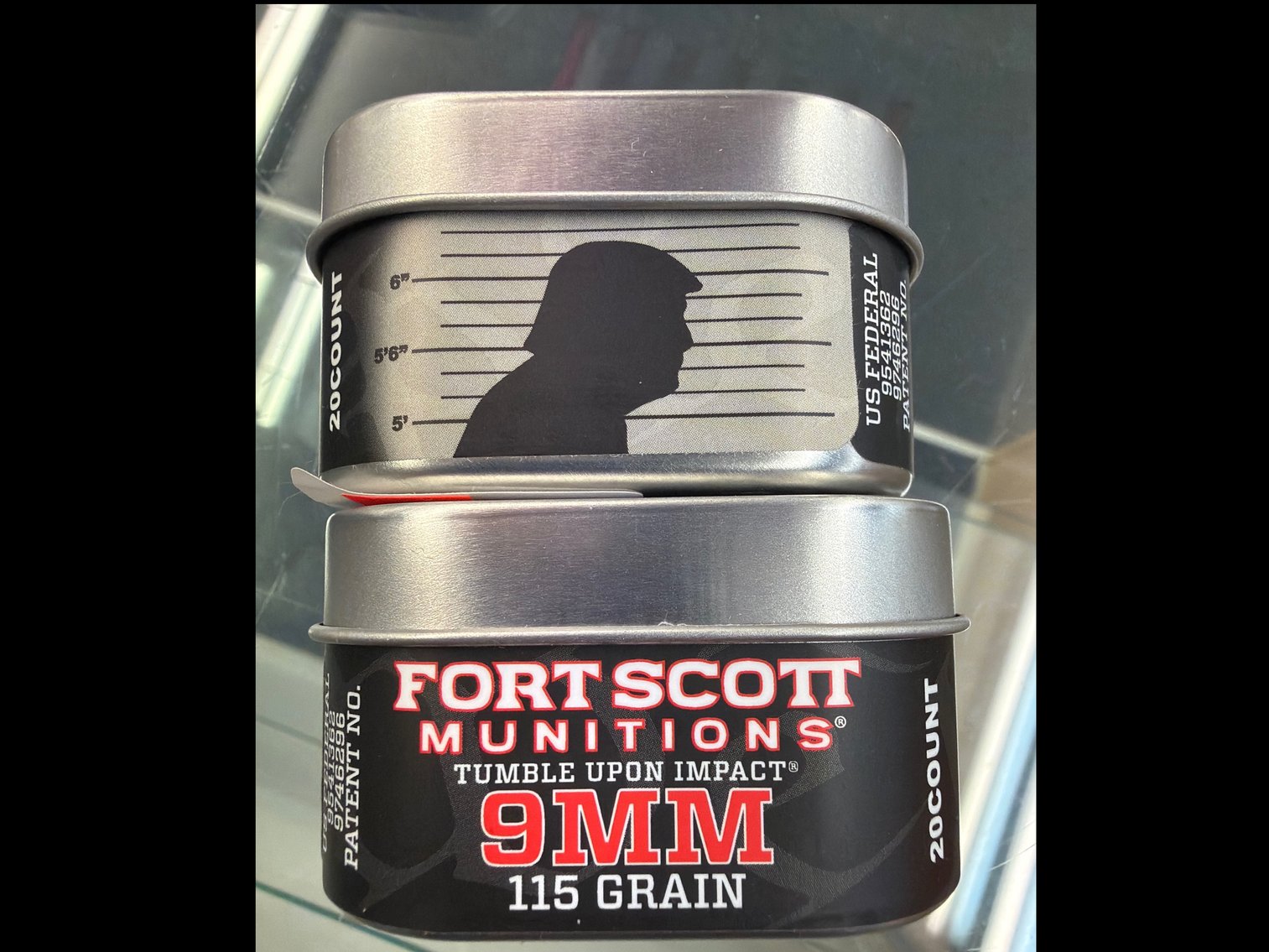 Image for 9MM 115Gr Tumble Upon Impact (Trump Tin)