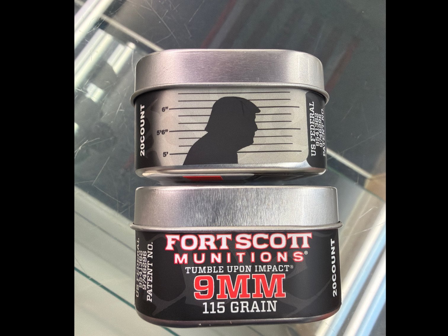 Image for 9MM 115Gr Tumble Upon Impact (Trump Tin)