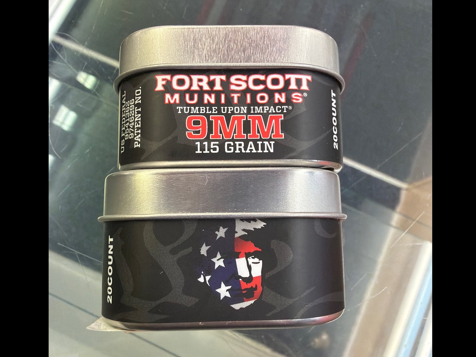 Image for 9MM 115Gr Tumble Upon Impact (Trump Tin)