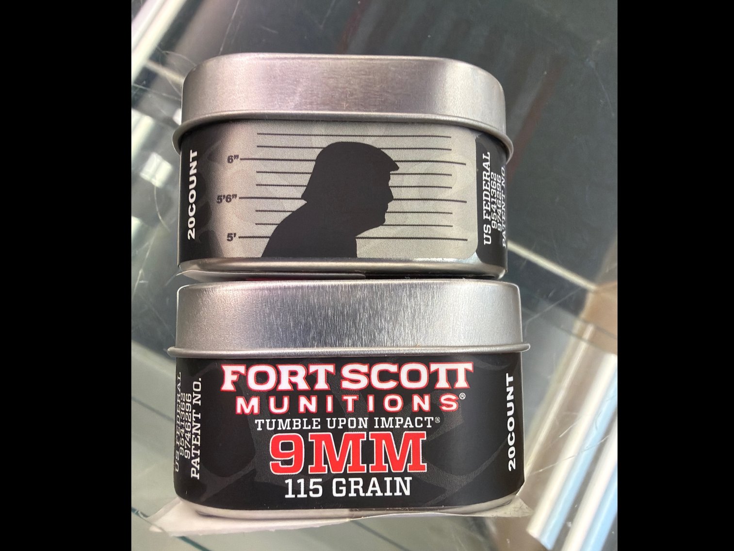 Image for 9MM 115Gr Tumble Upon Impact (Trump Tin)