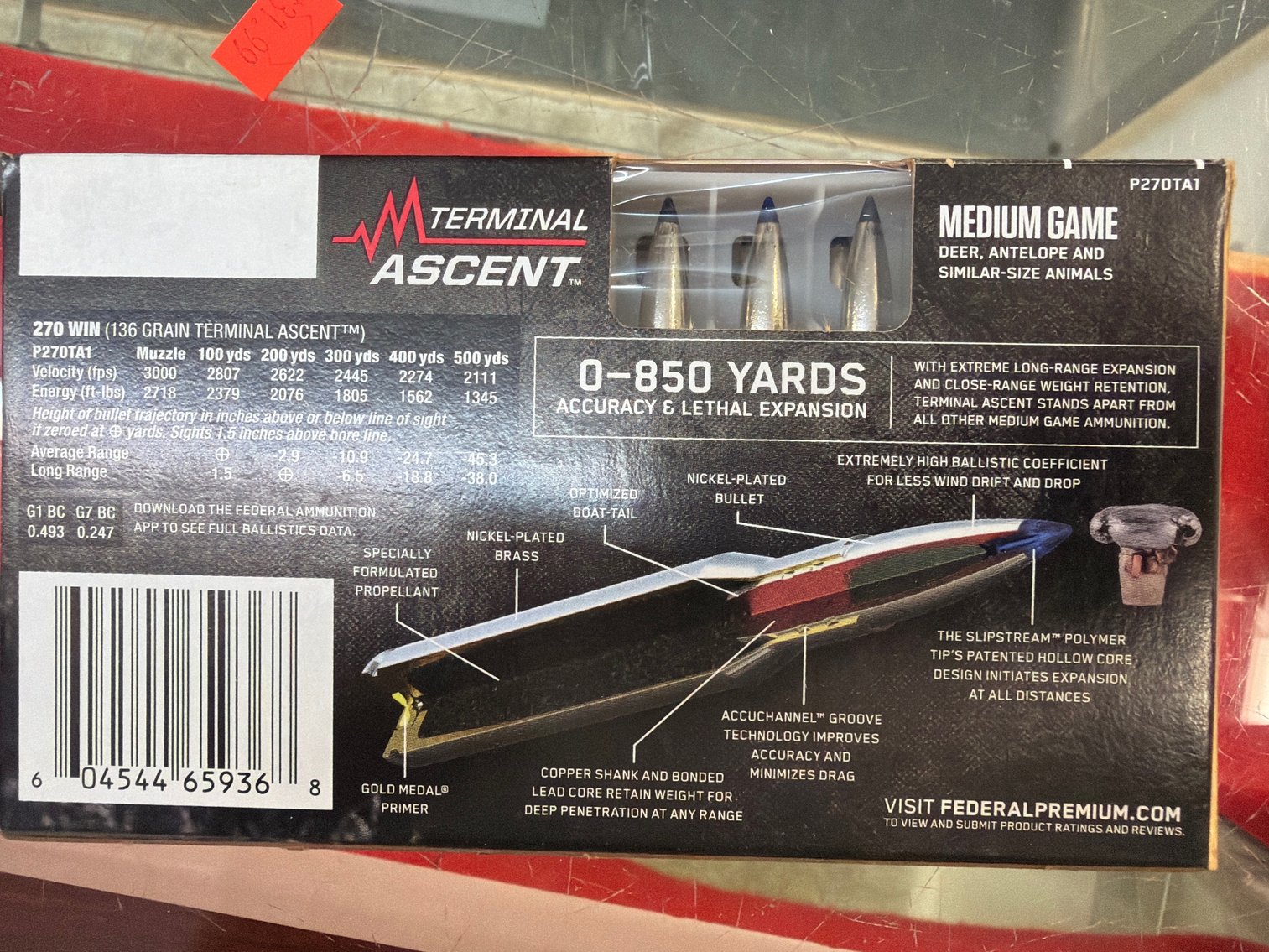 Image for 270 Win 136Gr Terminal Ascent