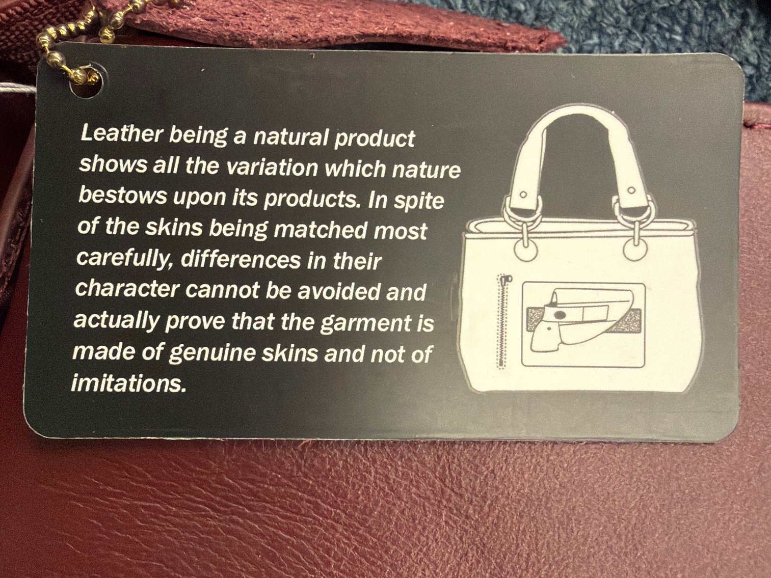 Image for Roma leather, concealment purse