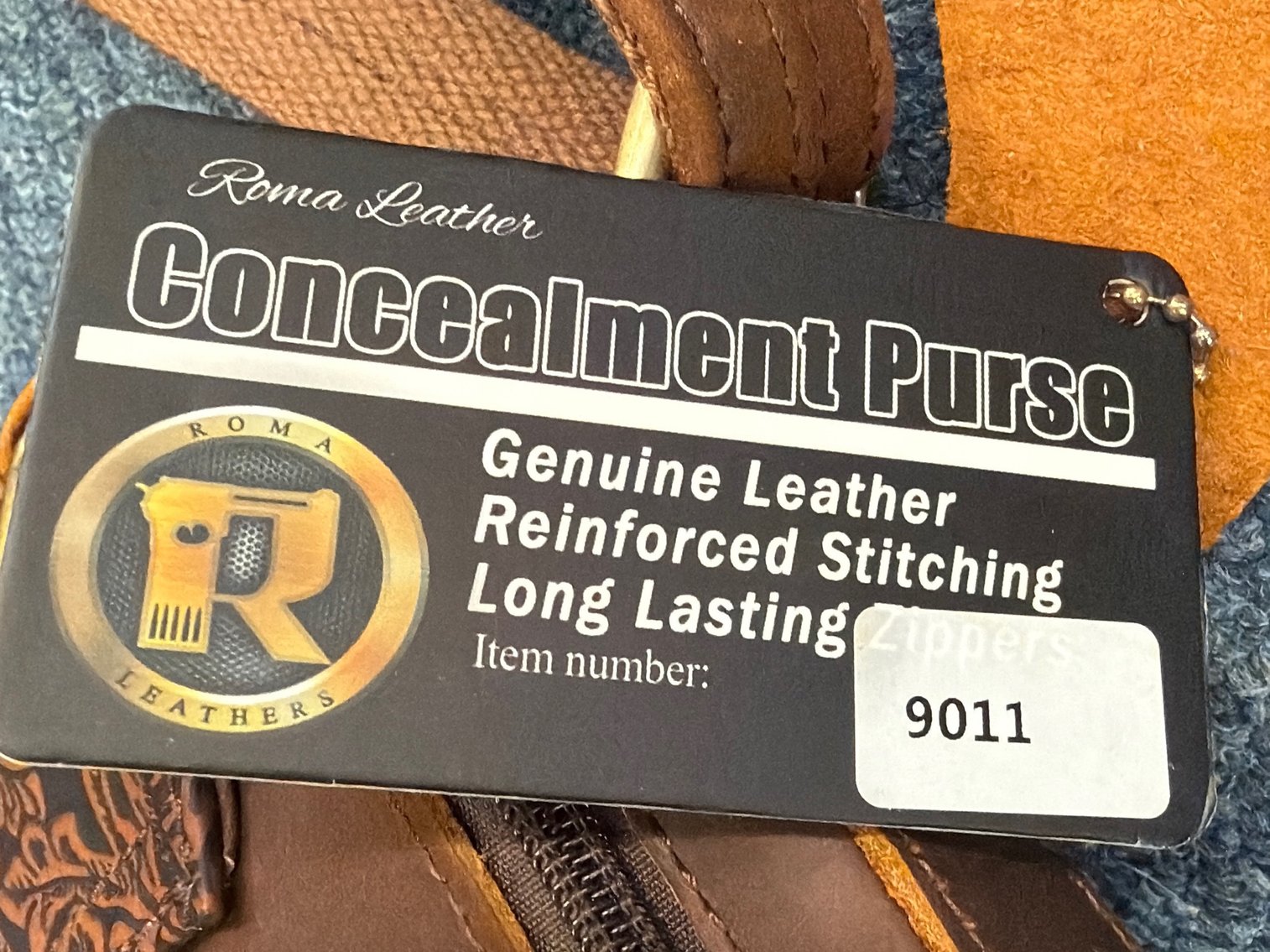 Image for Roma leather, concealment purse