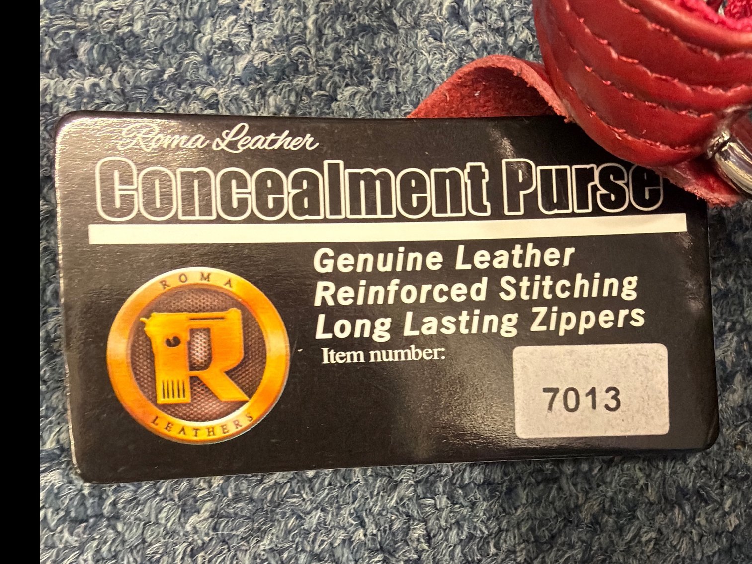 Image for Roma leather, concealment purse