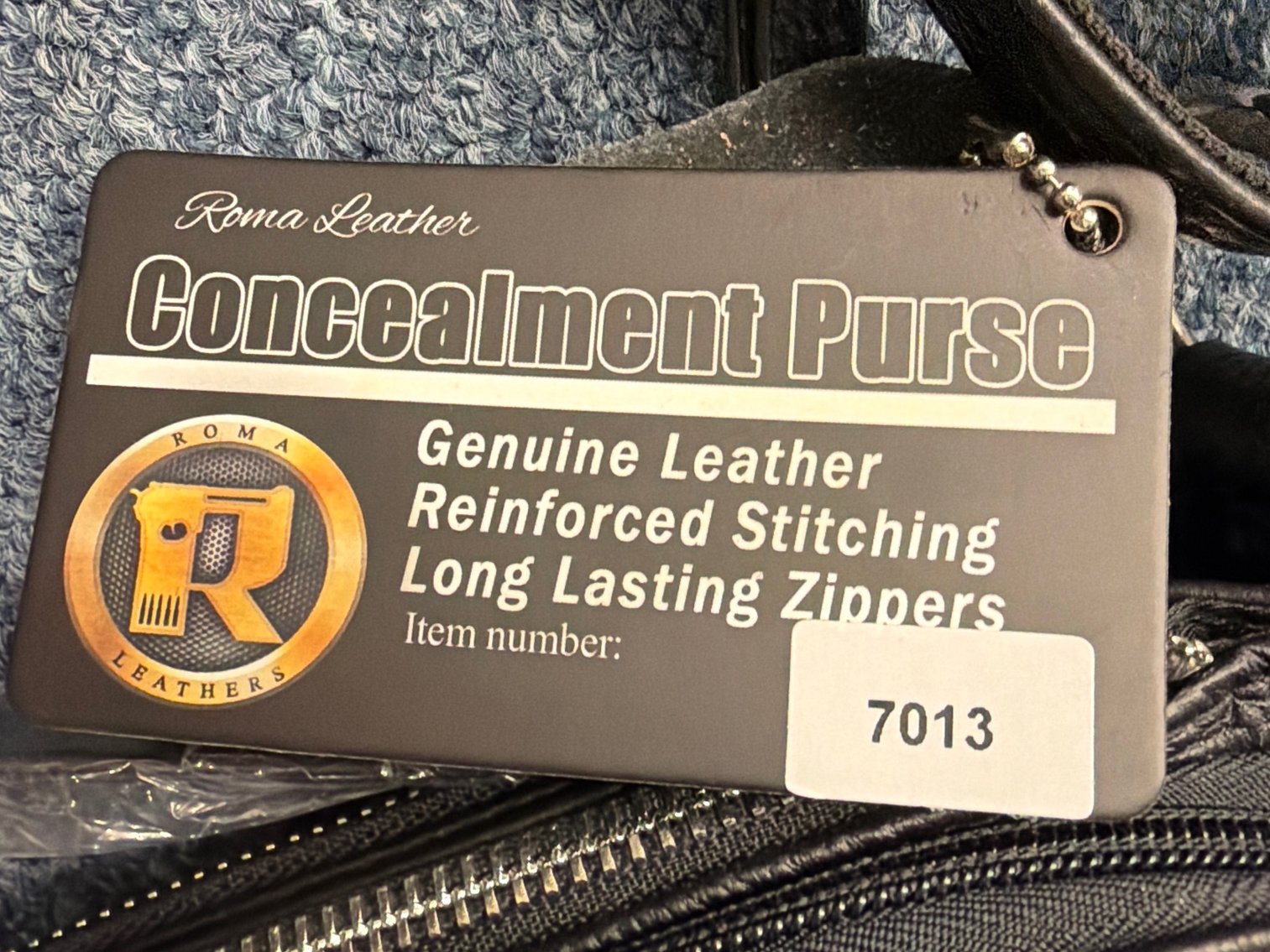 Image for Roma leather, concealment purse