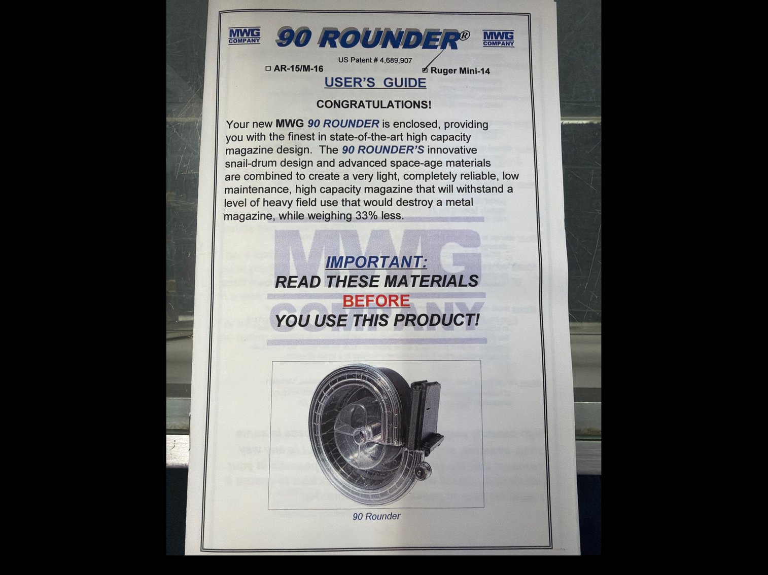 Image for Ruger Mini-14 90 Rounder