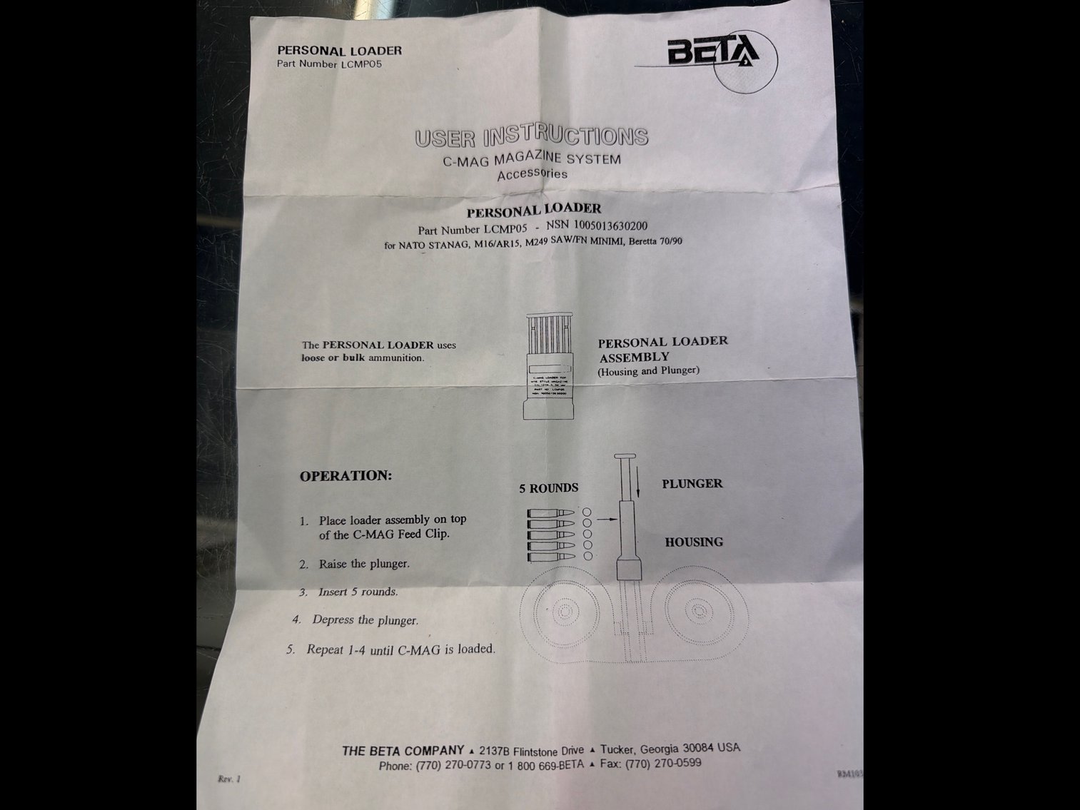 Image for Beta C Mag Magazine System