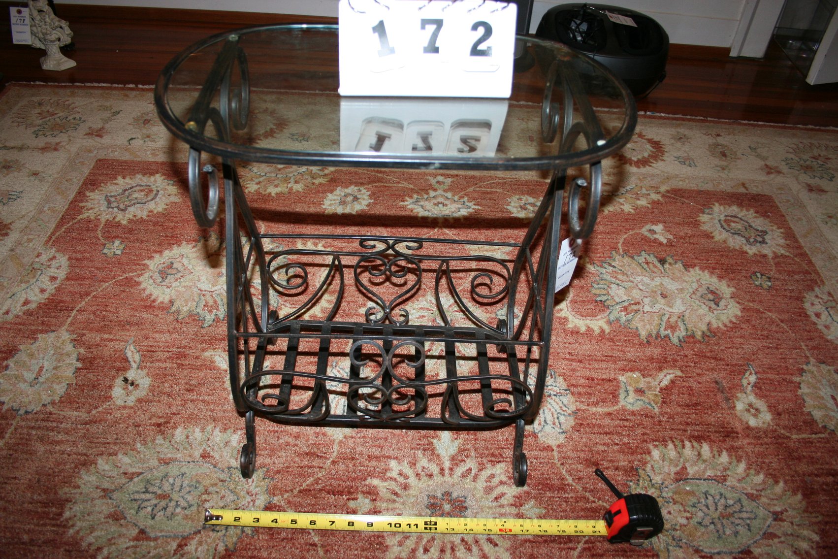 Image for Wrought Iron Magazine Table