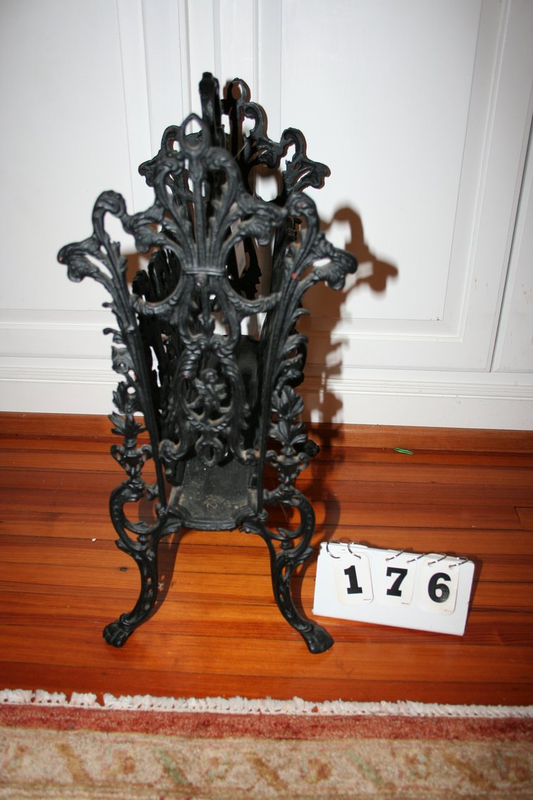 Image for Vintage Cast Iron Magazine Stand