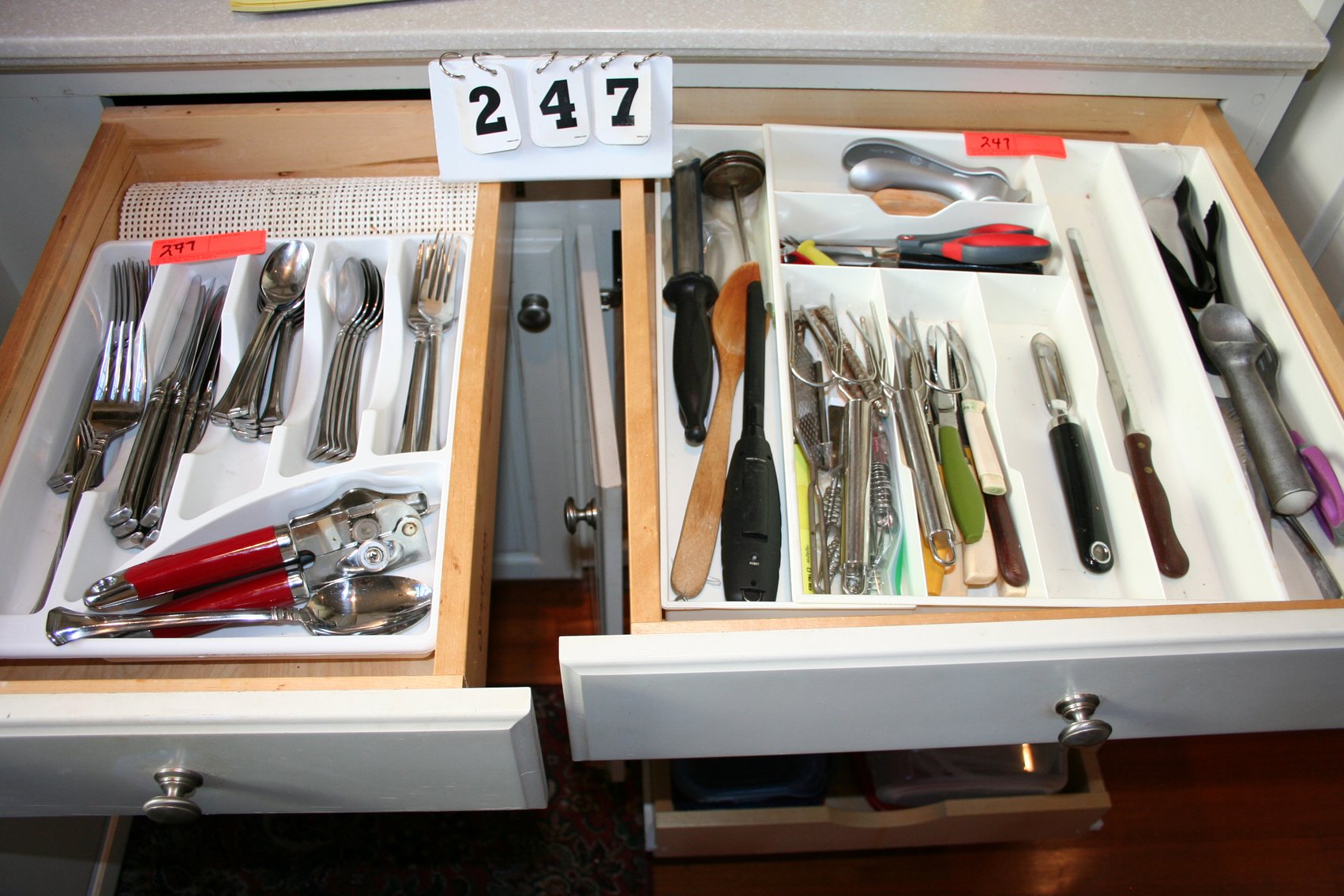 Image for Stainless Oneida Flatware, Misc Utensils  (2 Drawers)