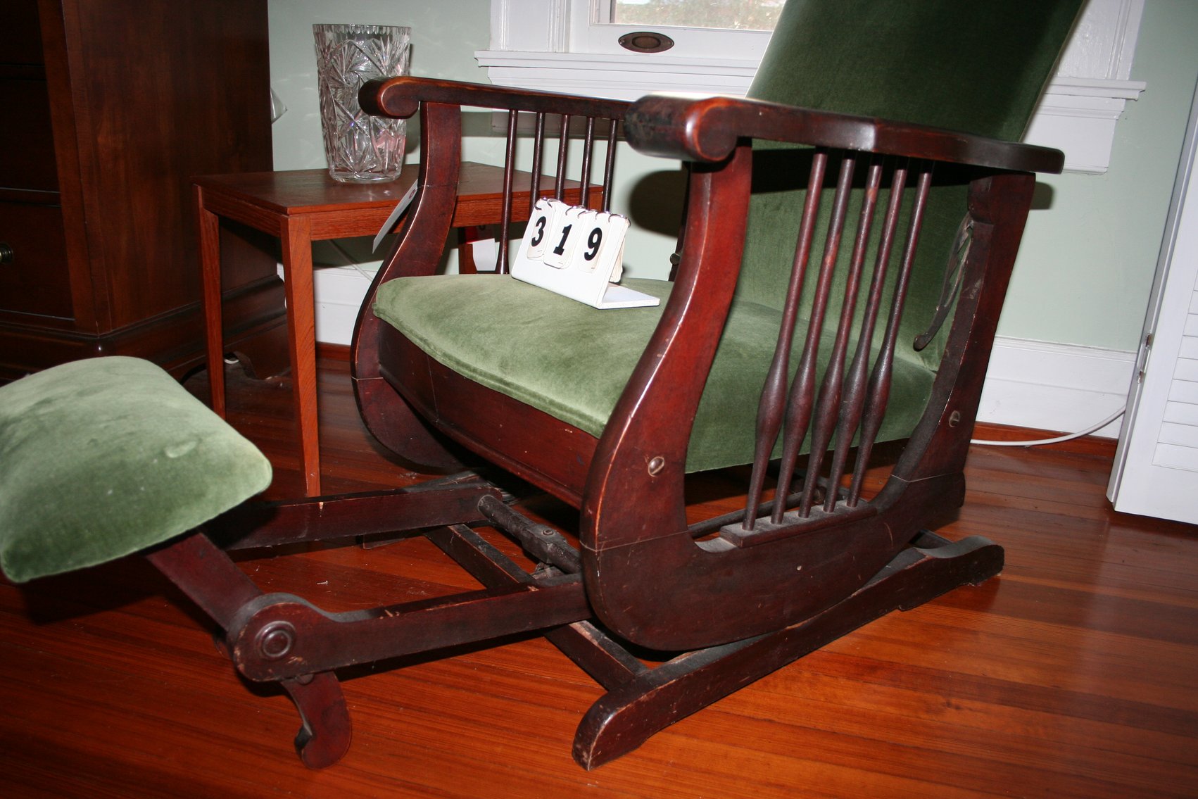 Image for Antique Morris Chair with Foot Rest
